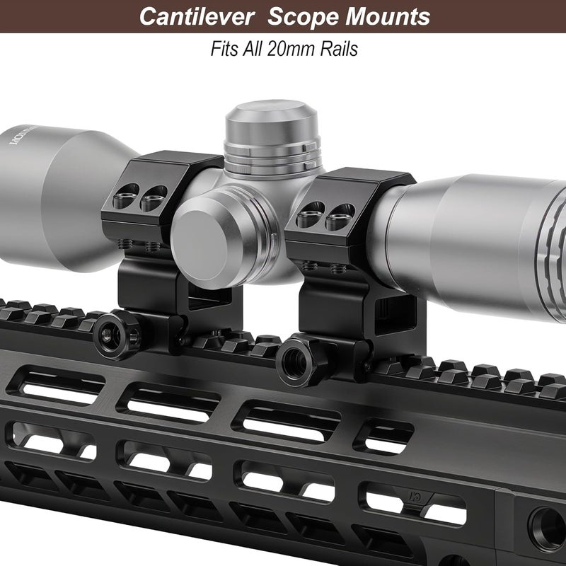 KKIKK 1 inch Scope Rings for Picatinny Rail, 2-PCS Scope Mount Rings - Image 4
